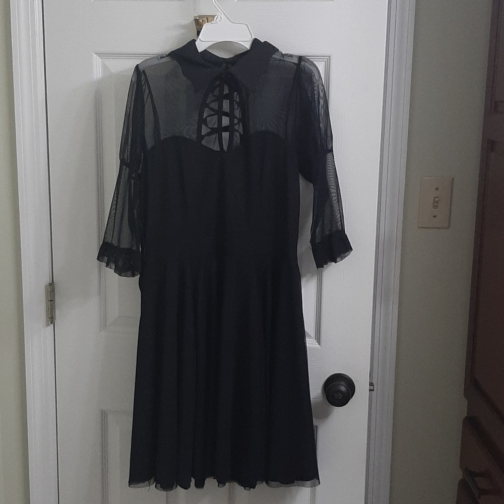 Killstar dress bat collar